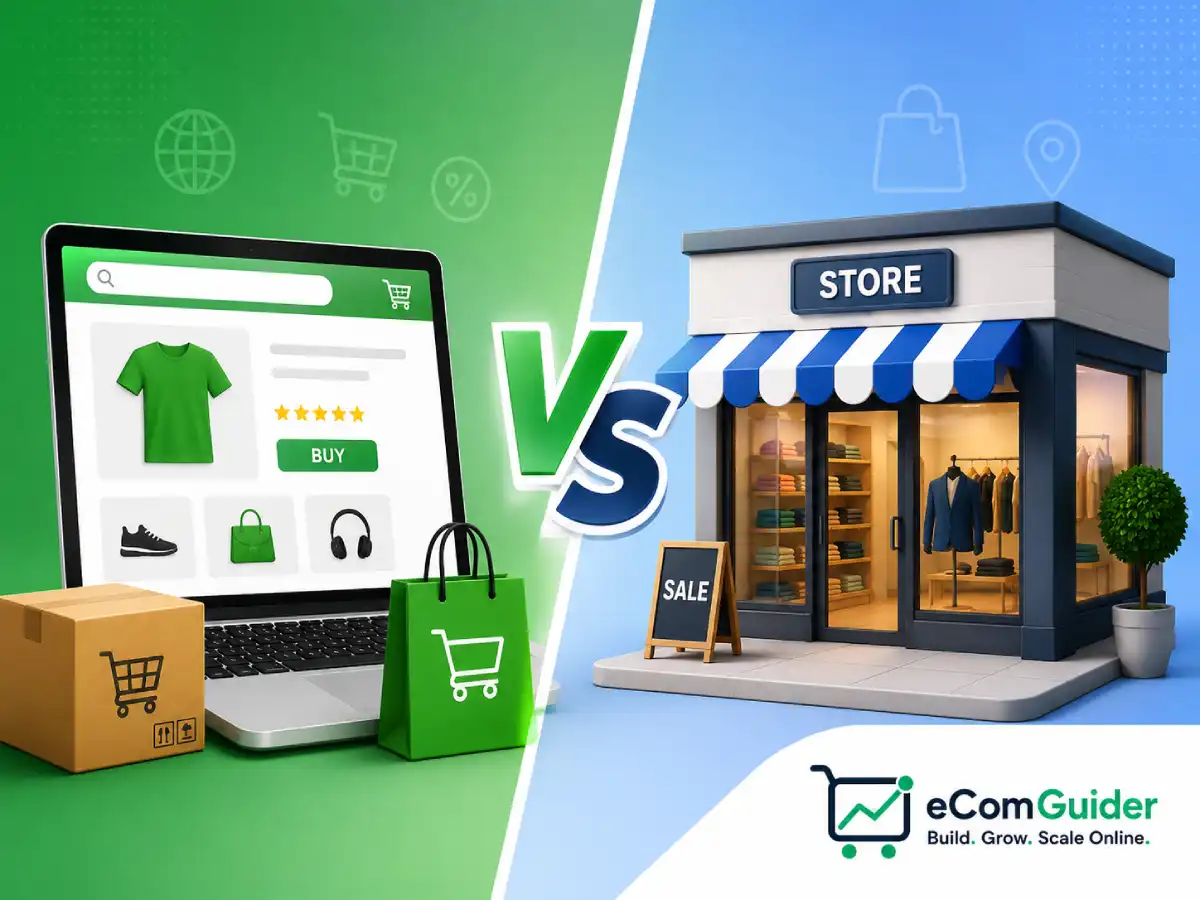 ecommerce vs retail differences and comparison