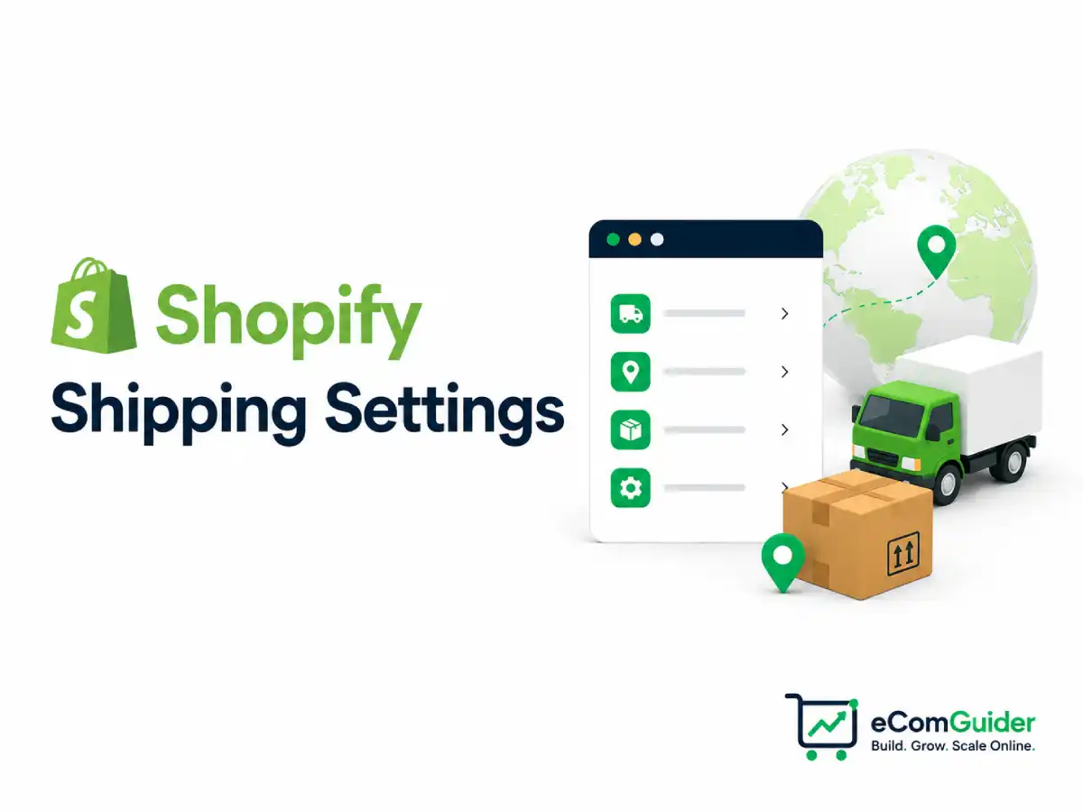 how to configure Shopify shipping settings and delivery rates