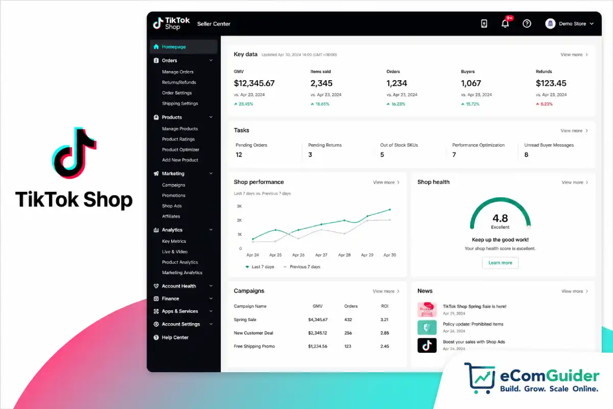 TikTok Shop features seller fees fulfillment options and use cases