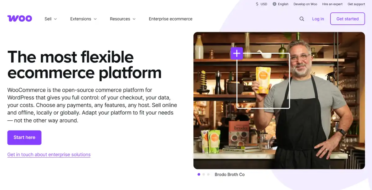 WooCommerce official website homepage