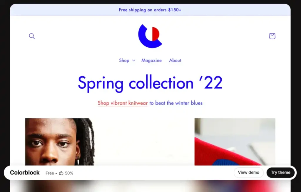 Colorblock Shopify theme
