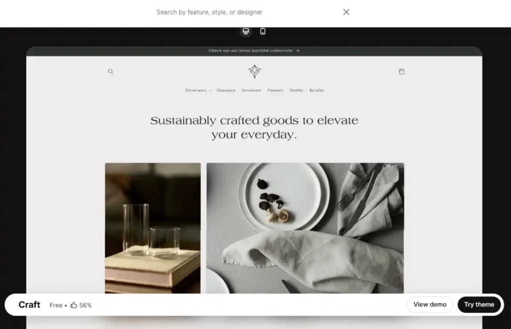 Craft Shopify Theme