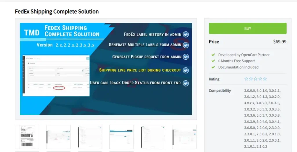 FedEx Shipping Complete Solution Extension Opencart