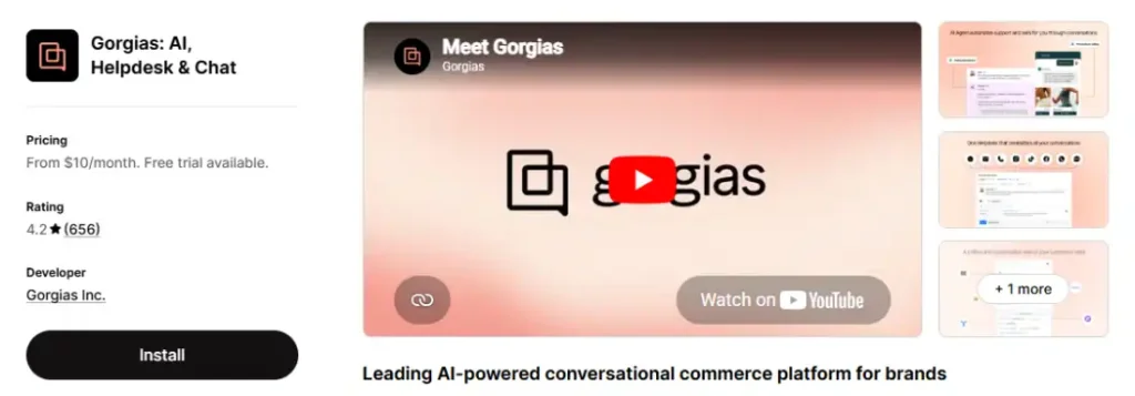 Gorgias Shopify App