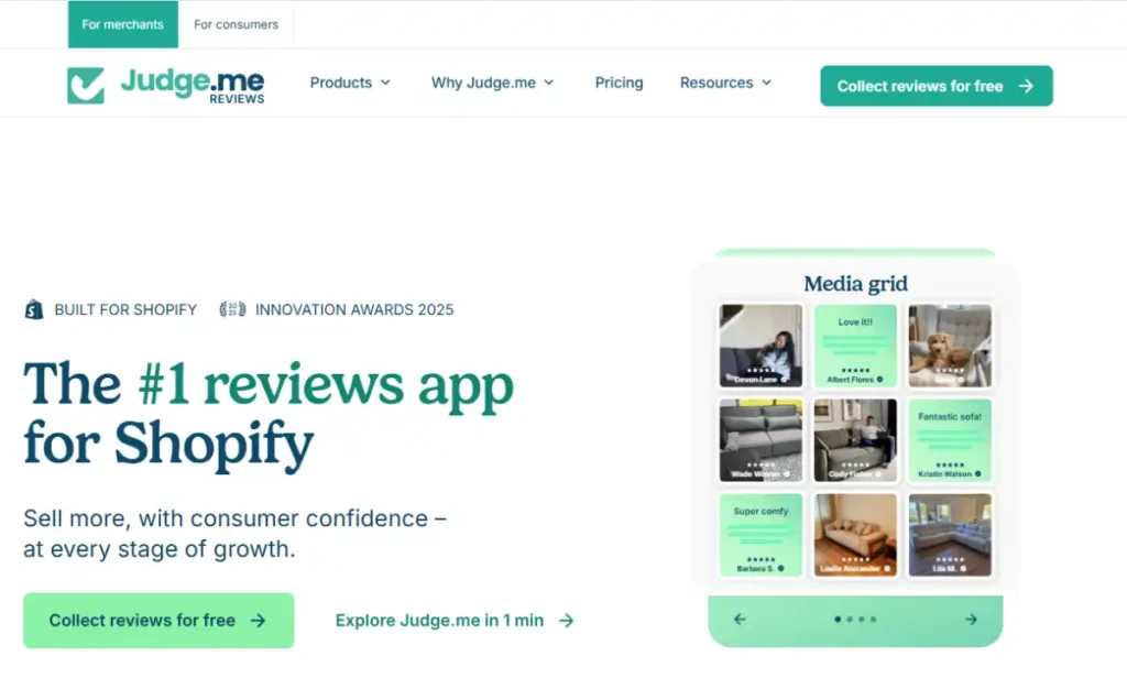 Judge.me Shopify App