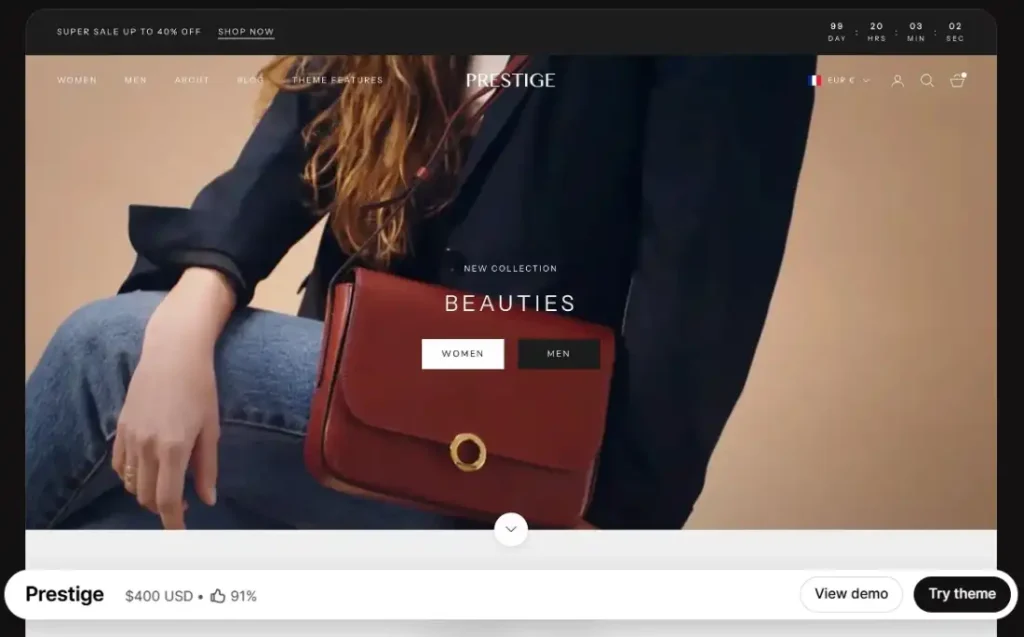Prestige Shopify theme