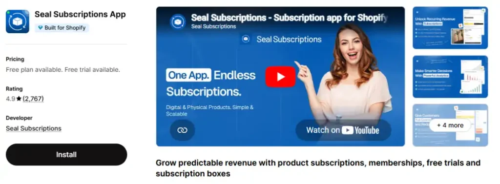 Seal Subscriptions Shopify App