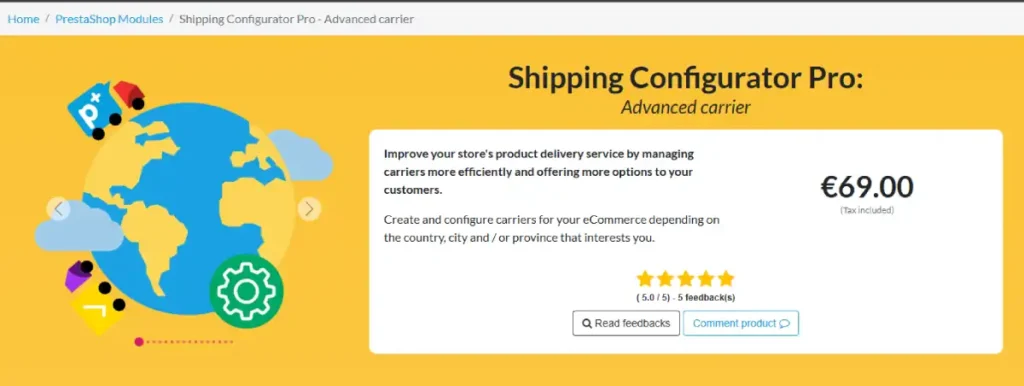 Shipping Configurator PrestaShop Addon