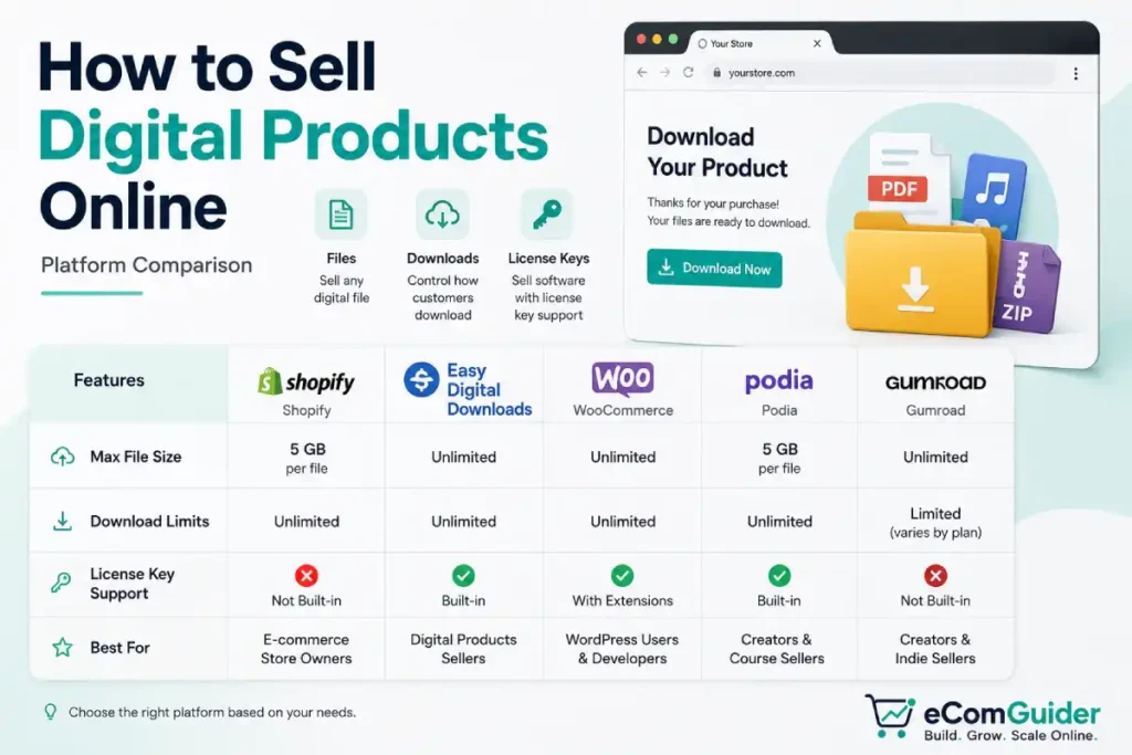 How to sell digital products online
