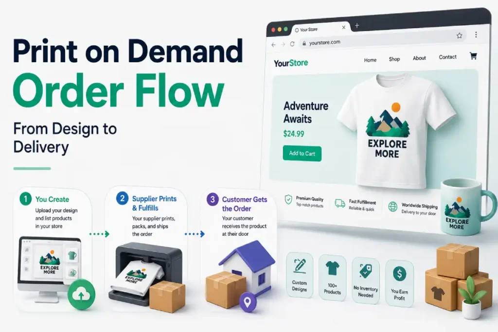 How print on demand works