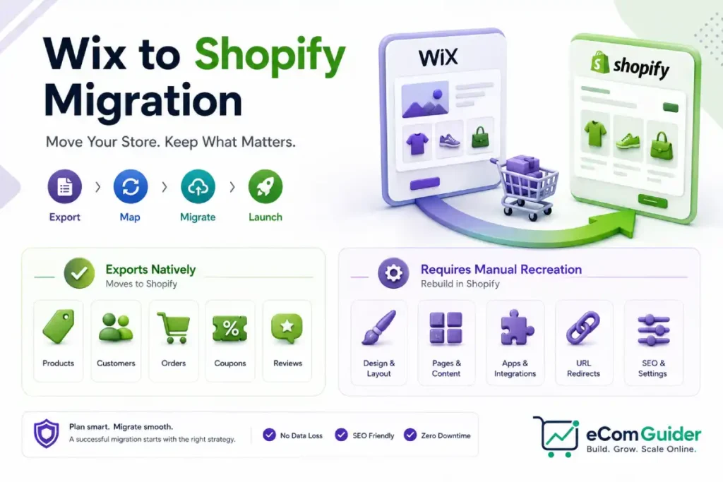 Wix to Shopify migration