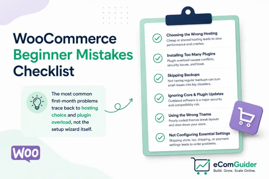 WooCommerce beginner mistakes